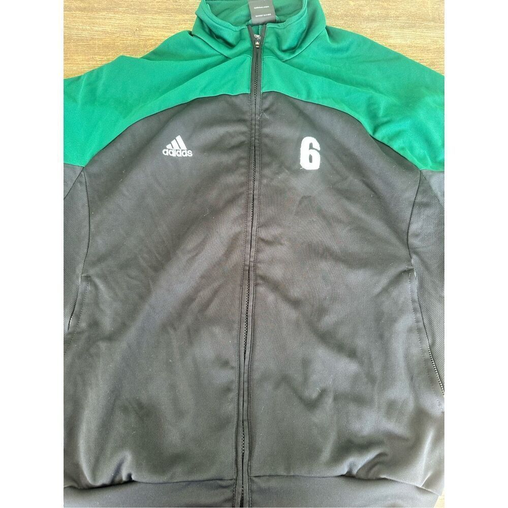 Adidas USF men’s green & black zipper jacket, size Large